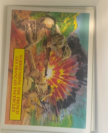 1988 Dart Flipcards Vietnam Facts #9 Surrounding The French — front