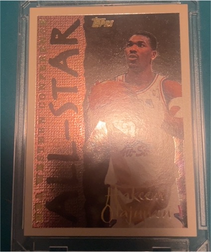 1994 Topps #187 Hakeem Olajuwon — front