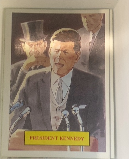 1988 Dart Vietnam Fact Cards #18 President Kennedy — front