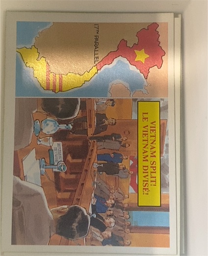 1988 Dart Flipcards Vietnam Facts #13 Vietnam Split — front