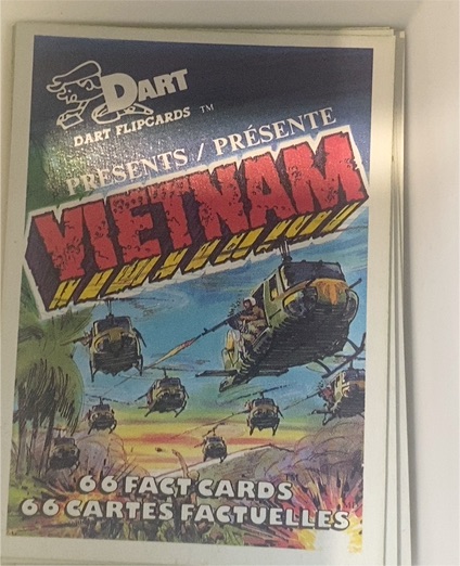 1988 Dart Flipcards Vietnam Fact Cards — front