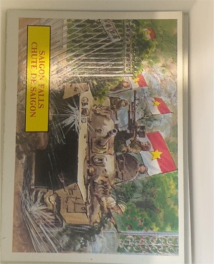 1988 Dart Vietnam Fact Cards Series 1 #65 Saigon Falls — front