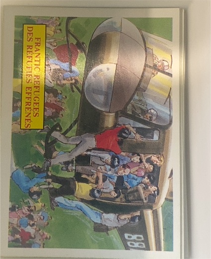 1988 Dart Flipcards Vietnam Facts Series I #61 Frantic Refugees — front