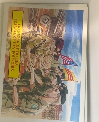 1988 Dart Vietnam Fact Cards #57 Transfer Of Duties — front