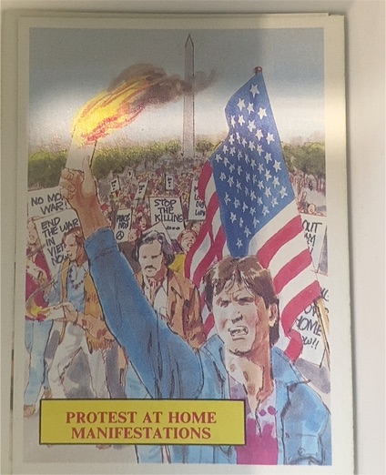 1988 Dart Vietnam Facts #54 Protest at Home Manifestations — front