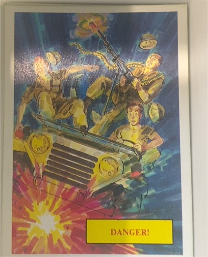 1988 Dart Vietnam Fact Cards #44 Danger — front