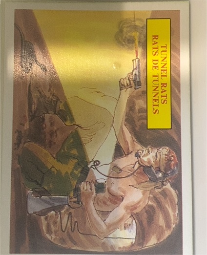1988 Dart Flipcards Vietnam Facts Series I #36 Tunnel Rats — front