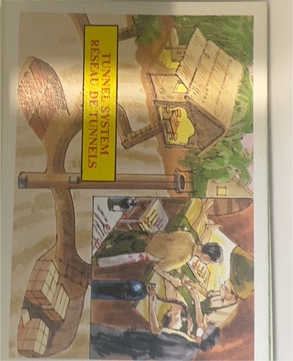 1988 Dart Flipcards Vietnam Fact Cards #35 Tunnel System — front