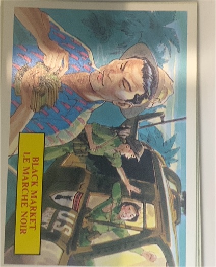 1988 Dart Flipcards Vietnam Facts Series I #34 Black Market — front