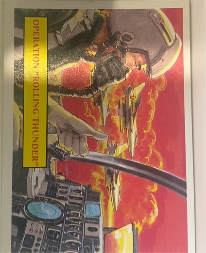 1988 Dart Flipcards Vietnam Facts Series I #28 Operation Rolling Thunder — front