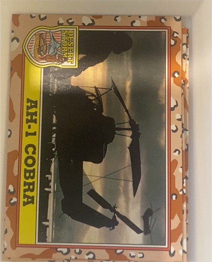 1991 Topps Desert Storm #197 AH-1 Cobra — front
