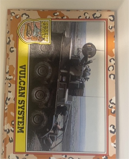 1991 Topps Desert Storm 2nd Series Vulcan System — front