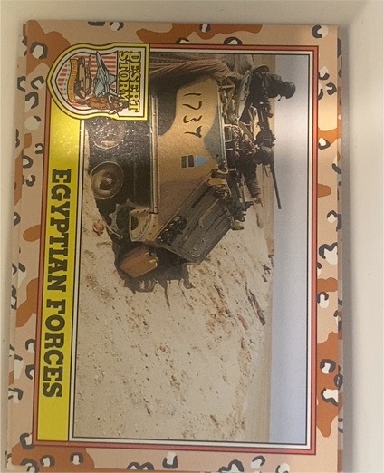 1991 Topps Desert Storm #194 Egyptian Forces — front