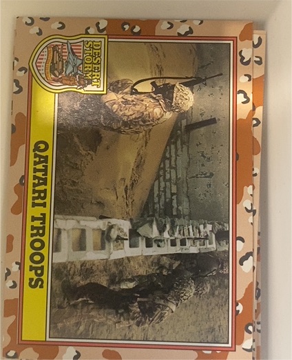 1991 Topps Desert Storm #191 Qatari Troops — front