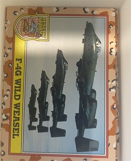 1991 Topps Desert Storm #113 F-4G Wild Weasel — front