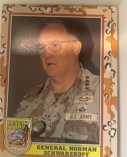1991 Topps Desert Storm #178 General Norman Schwarzkopf — front