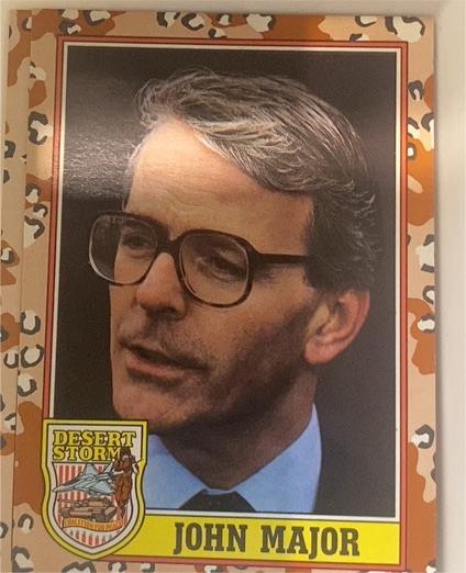1991 Topps Desert Storm #unknown John Major — front