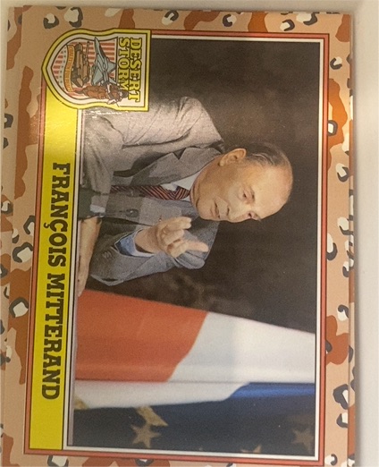 1991 Topps Desert Storm #183 François Mitterrand — front