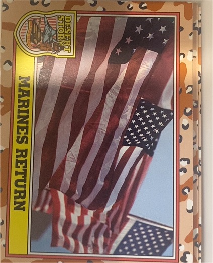1991 Topps Desert Storm Marines Return — front