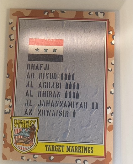1991 Topps Desert Storm #244 Target Markings — front