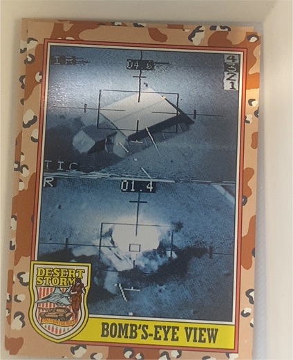 1991 Topps Desert Storm #231 Bomb's-Eye View — front