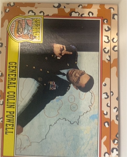1991 Topps Desert Storm #180 General Colin Powell — front