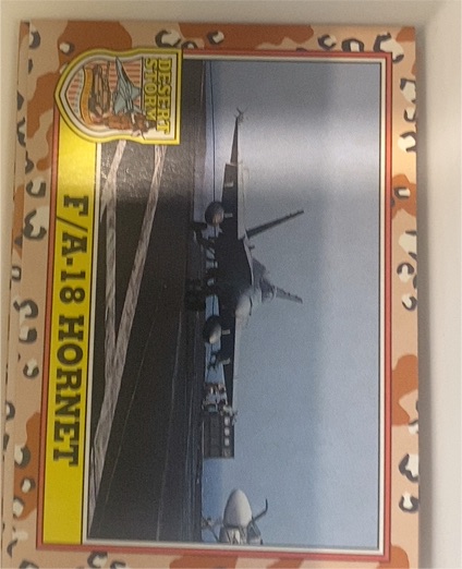 1991 Topps Desert Storm #208 F/A-18 Hornet — front