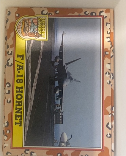 1991 Topps Desert Storm #208 F/A-18 Hornet — front
