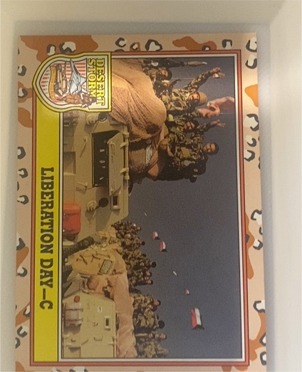 1991 Topps Desert Storm #C Liberation Day - C — front