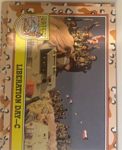 1991 Topps Desert Storm #249 Liberation Day-C — front