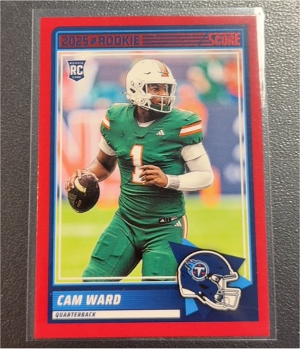 2025 Panini Score #13 Cam Ward — front