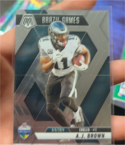 2025 Panini Mosaic Brazil Games #Brazil Games A.J. Brown — front