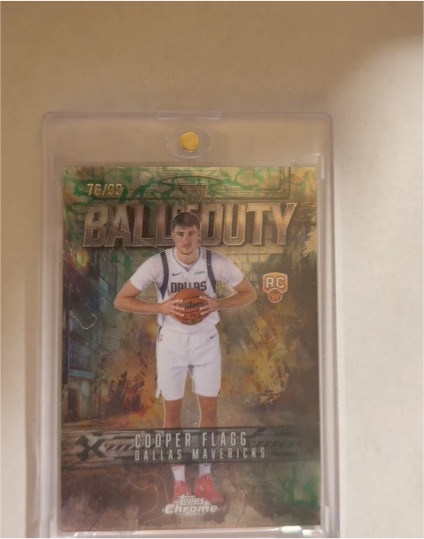2025-26 Topps Chrome #BD-21 Cooper Flagg Ball Of Duty RC — front
