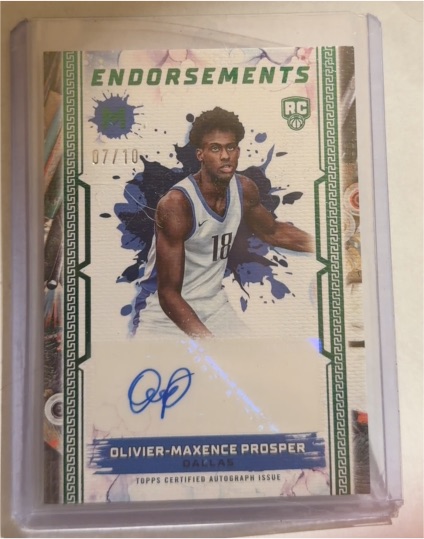 2023 Topps Motif Endorsements #Endorsements Olivier-Maxence Prosper — front