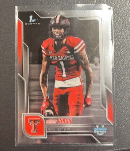 2025 Bowman University Chrome #164 Reggie Virgil — front