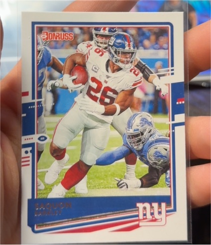 2020 Donruss #184 Saquon Barkley — front