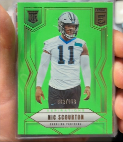 2025 Donruss Elite #139 Nic Scourton Aspirations Lime Green — front