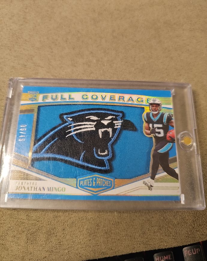 2023 Panini Plates & Patches Full Coverage #FC-27 Jonathan Mingo — front
