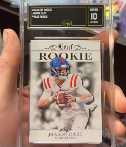 2024 Leaf Rookie #RA23 Jaxson Dart — front