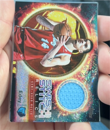 2025 Topps Swish and Stitch Relics #SST-ZE Zach Edey — front