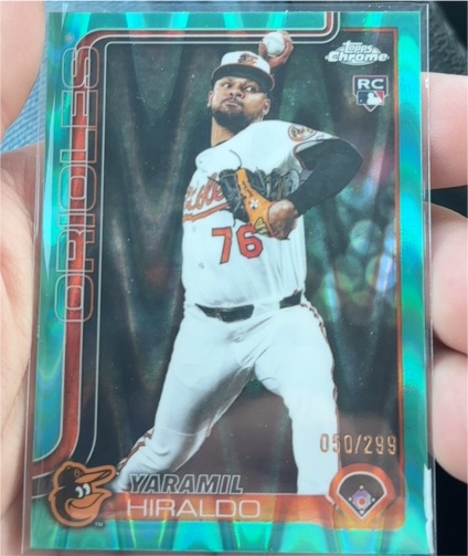 2025 Topps Chrome Update #USC78 Yaramil Hiraldo — front