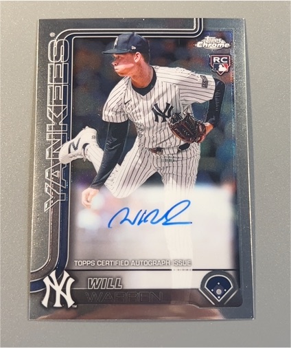 2025 Topps Chrome #RA-WWA Will Warren — front
