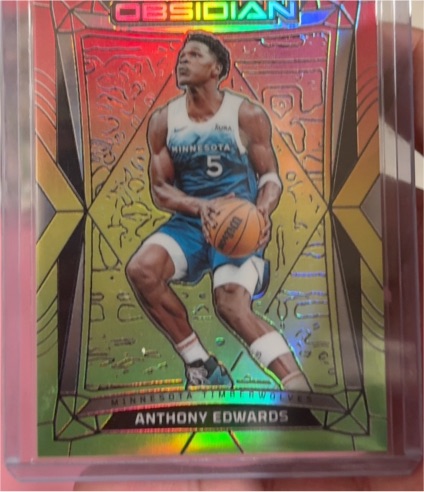 2023-24 Panini Obsidian #unknown Anthony Edwards — front