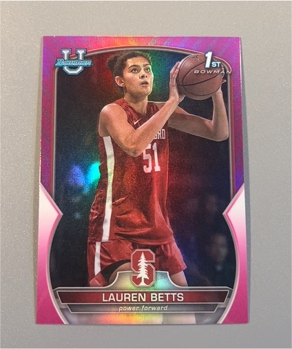 2022-23 Bowman University Chrome #49 Lauren Betts — front
