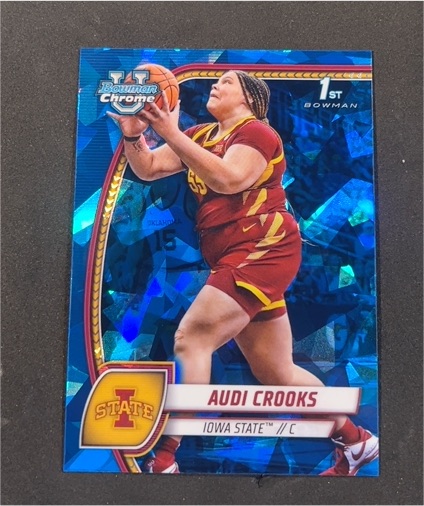 2024-25 Bowman Chrome University #9 Audi Crooks — front