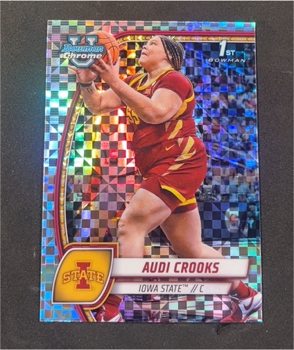2024-25 Bowman University Chrome #9 Audi Crooks — front