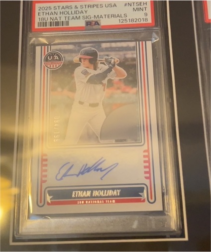 2025 Panini Stars & Stripes USA #NTSEH Ethan Holliday — front