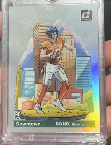 2024 Donruss Downtown #19 Bo Nix — front