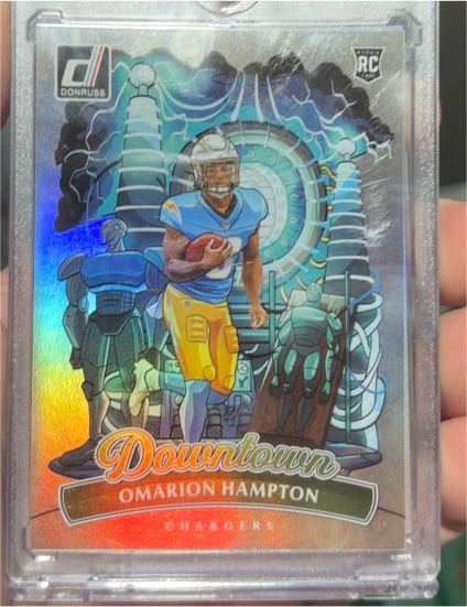 2025 Donruss Downtown #16 Omarion Hampton — front