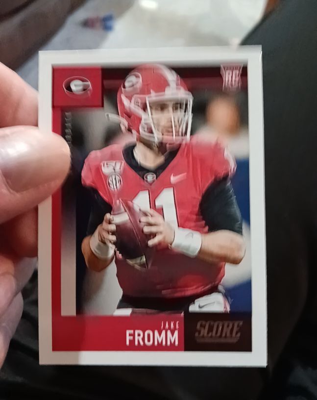 2020 Panini Score #356 Jake Fromm Rookie Card — front